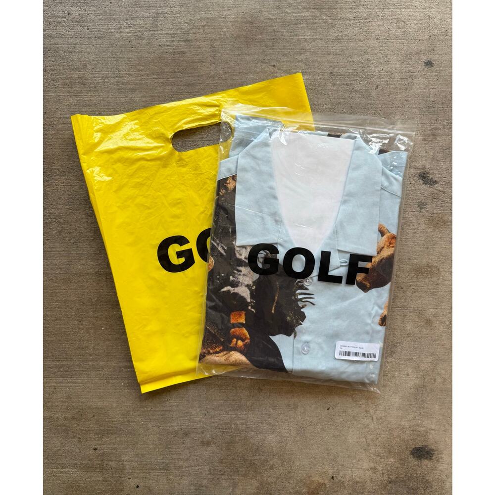 BRAND NEW Golf Wang Blue Cowboy Button Down Size Small Tyler The Creator